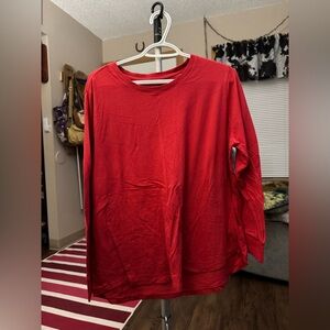 Terra & Sky Women's Long Sleeve Tee - Red